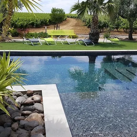 Villa Contemporaine Avec Piscine A Debordement Dans Un Domaine Viticole *